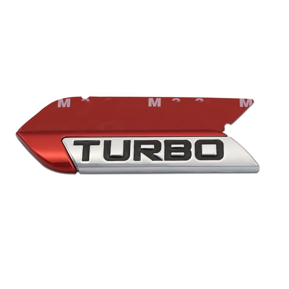 DSYCAR 3D Metal TURBO Turbocharged Car sticker Logo Emblem Badge Decals Car D3Styling DIY Decoration Accessories for Frod Bmw Ford