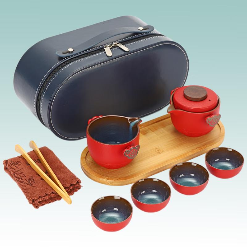 Portable Ceramic Kung Fu Tea Set