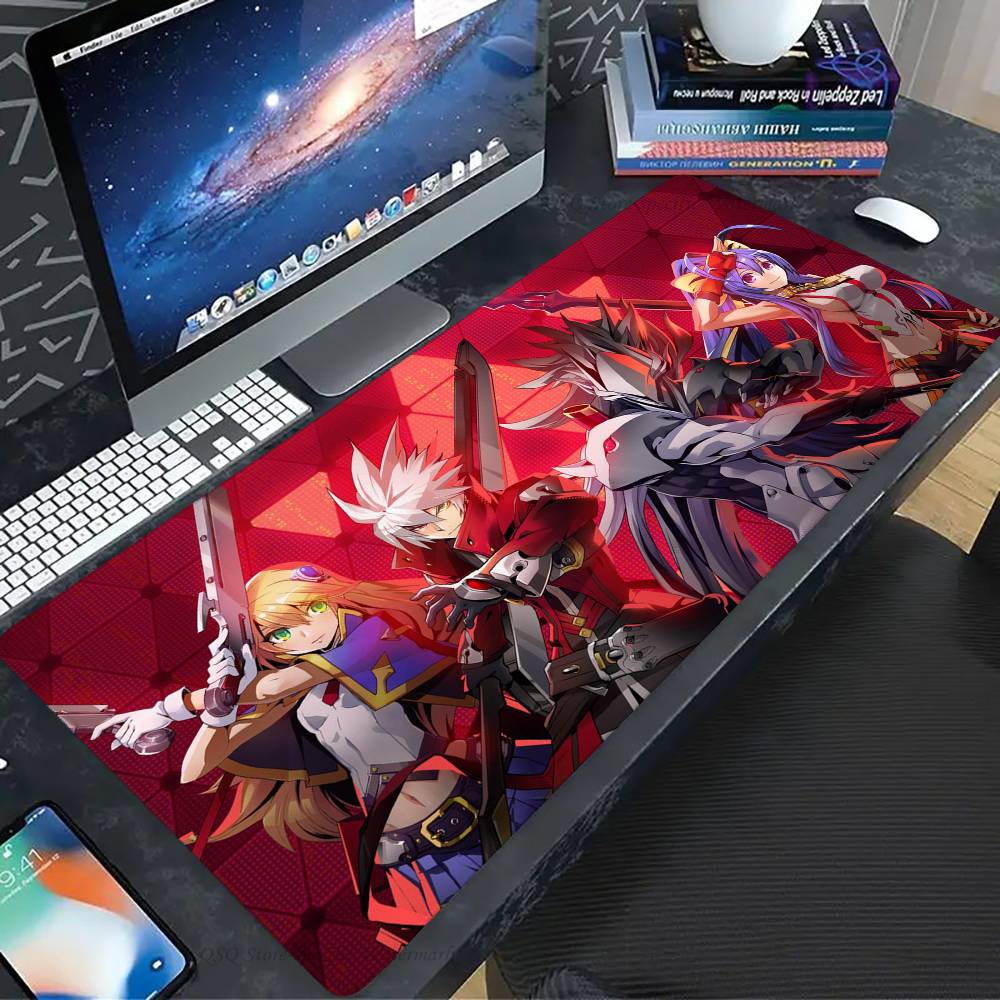 Anime Game B-BLAZBLUE Mousepad Non-slip Suitable For Office Computers Laptops E-sports Game Desk Mats XXL Keyboard