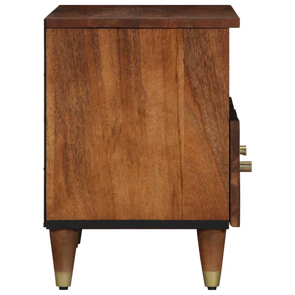 TV Stand Honey Brown 70 x 33 x 46 cm Solid Mango Wood