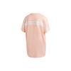 Adidas T Shirts Women's Hazy Coral Powder Crew Neck Moderate Straight Fit GH3800