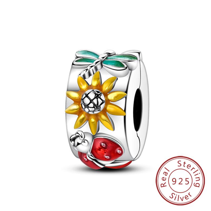 Original Charms Beads Pendan Copper Firefly Bee Butterfly Hummingbird Charm For Bracelets Charm Women Jewelry Gift