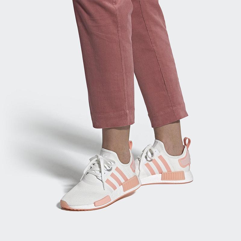adidas Women's NMD_R1 'White Haze Coral' Women's Sneakers FV8730