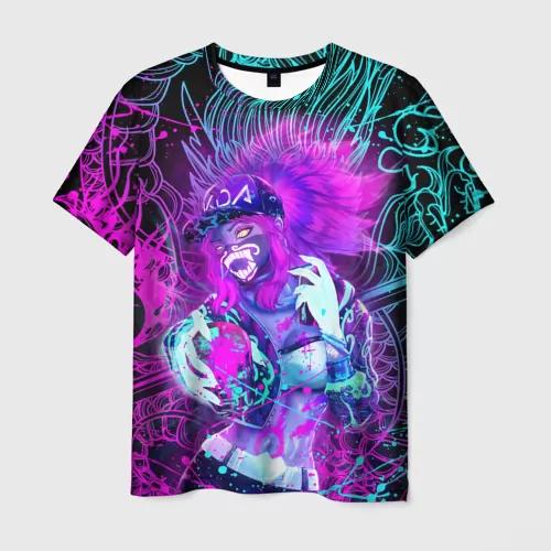 Popular Arcane League Jinx T Shirt 3D Printing Men/Women Anime T-shirts Summer O- Neck Short Sleeve Top Kids Cartoon Tee