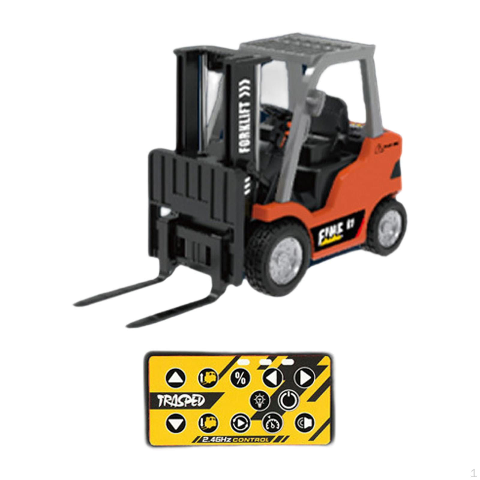 

1:64 Scale 2-in-1 Transformable RC Toy Crane for Forklift with Loading Hook Children Ages 8-12. помаранчевий