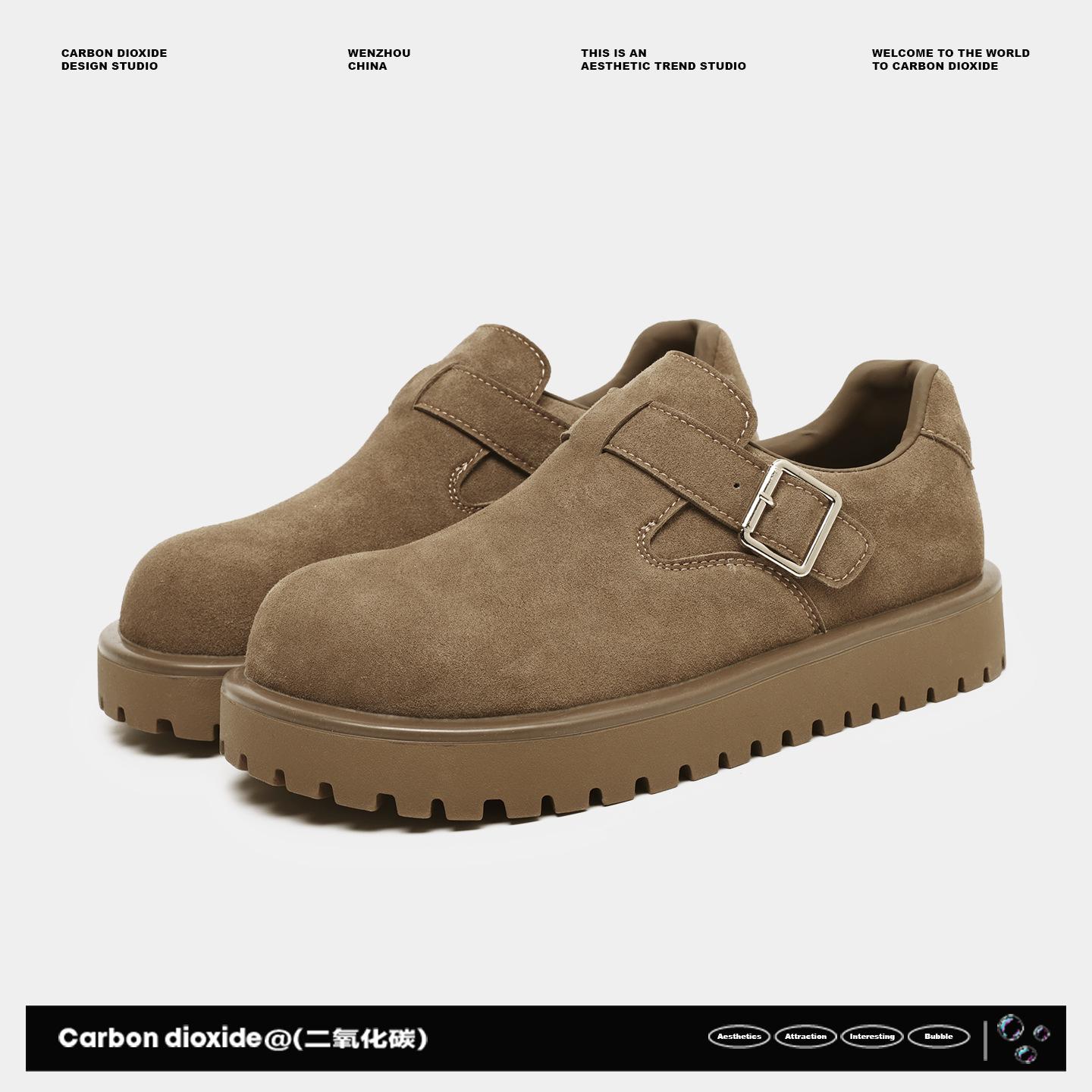 

Birkenstocks new winter leather derby shoes platform heightening shoes lightweight casual cotton shoes Women s size 38 хакі