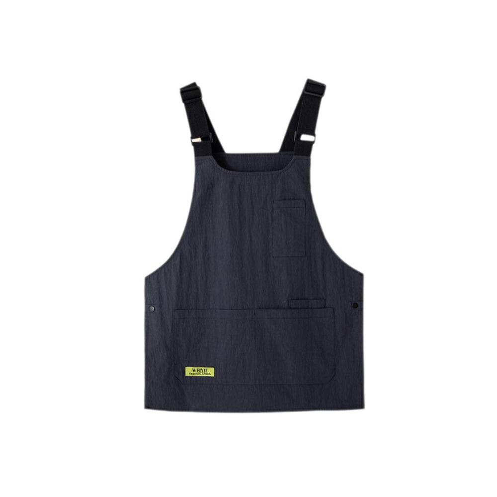 

Японский стиль Устойчивый к загрязнениям фартук Множество карманов Кулинарный фартук Фартук-жилет Кухня темно-синий