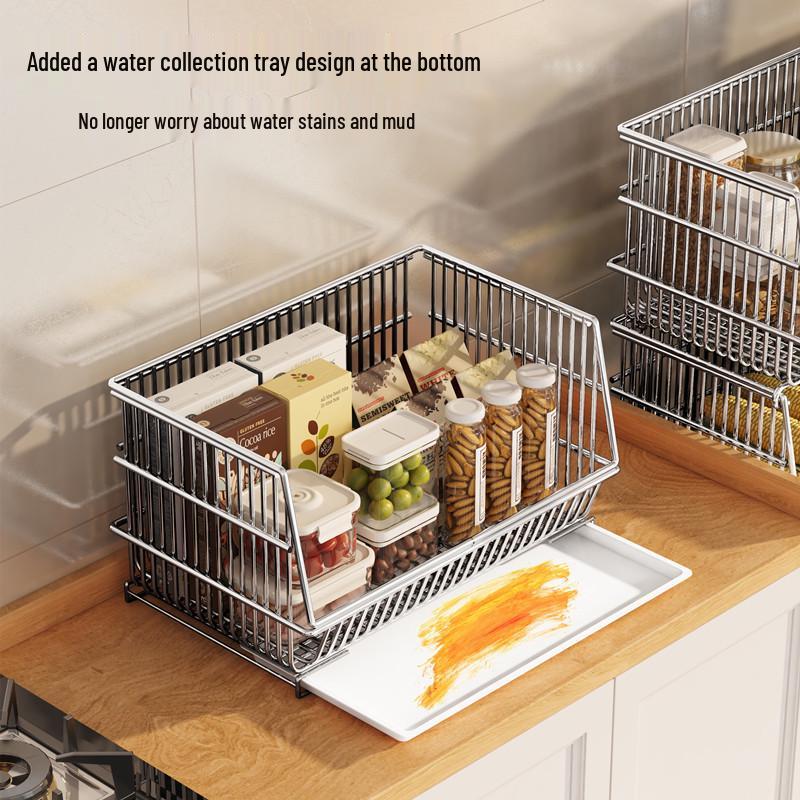 Multi-Tier Floor Storage Rack for Fruits, Vegetables & Snacks