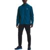 Under Armour SS22 UA Out The Rain Embroidered Logo Hooded Jacket Men Outerwear Blue 1365620-458