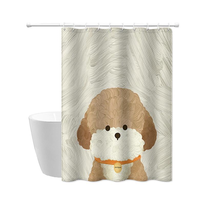 JINRUN Tenda da bagno ispessita impermeabile Tenda da doccia a prova di muffa Tenda da doccia Tenda da doccia Tenda da bagno Tenda da bagno Perforazione gratuita