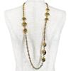 Chanel Mademoiselle L Logo, 9-link Necklace Gold Women Used