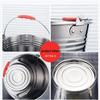 SIFAR Thickened Stainless Steel Portable Water Bucket