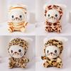 Cute Mini Plush Tiger Keychain Soft Pp Cotton Filled Animal Bag Accessory