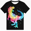3D Pattern Animal Print Children's T-shirt Short Sleeved Summer Sports Fashion Street Casual Top