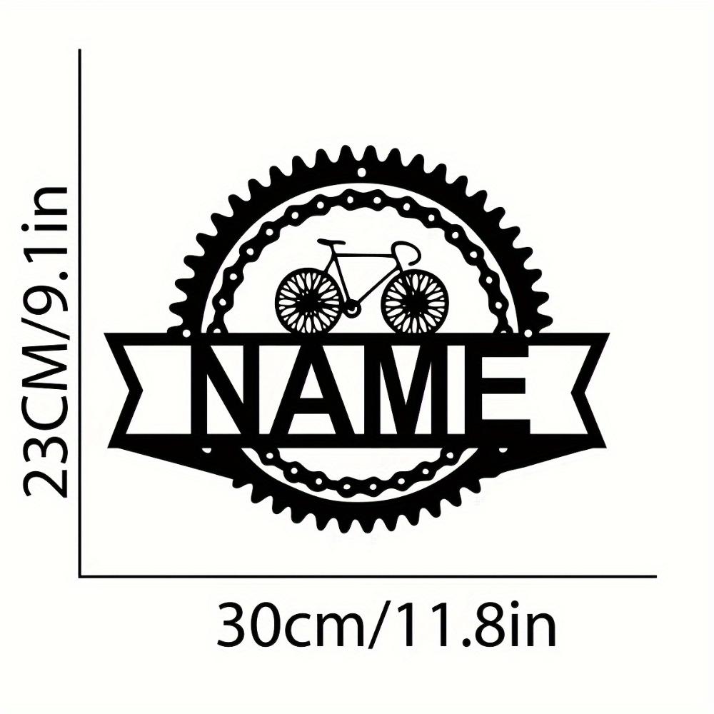 

Custom Vintage Metal Sign Wall Art Bicycle Decor for Garage