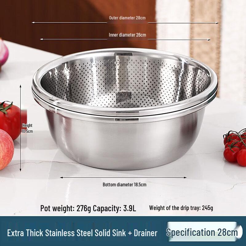 Multipurpose Enamel Kitchen Basin
