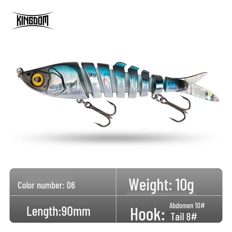 King Lure Multi-section Sinking Pencil Bait for Bass, Mandarin Fish & Black Carp