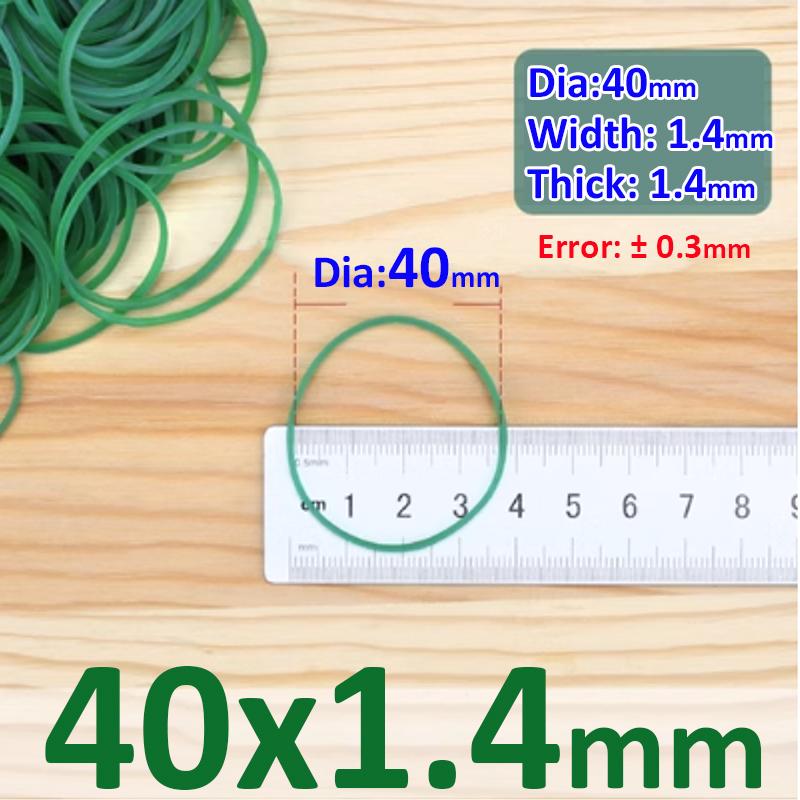 

Диаметр 19 мм-43 мм Зеленые высокоэластичные резиновые ленты Поставки растягивающиеся уплотнительные кольца 100Pcs