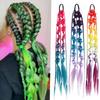 2PCS Colorful Twist Braid Bulk Lantern Braid Braided Ponytails Natural Bubble Jumbo Braid  Daily