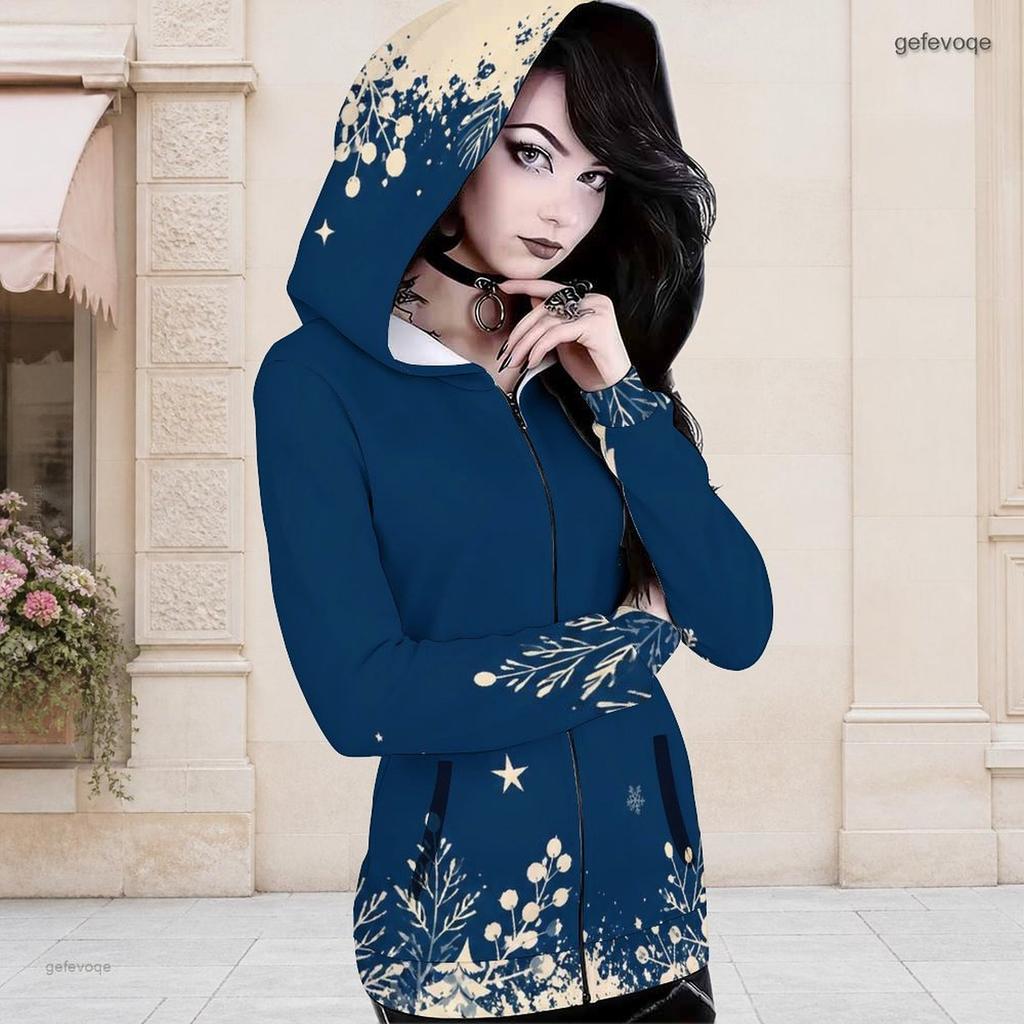 Women Plus Size Dark Purple Halloween Printed Asymmetric Cutout Neck Cold Shoulder Long Sleeve Fitted Top