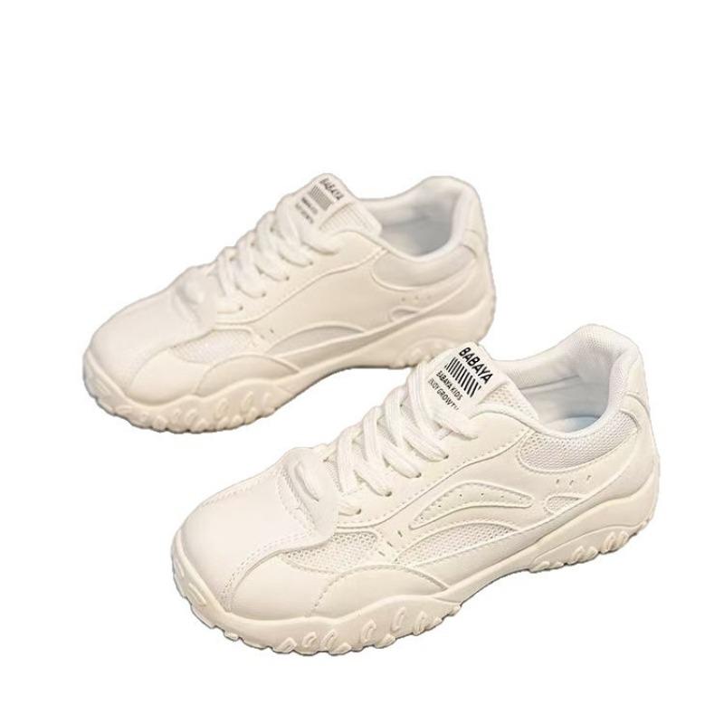 Mesh Schnür-Sneaker neue Sommer Gummi-Sohle Laufschuhe Damen atmungsaktive Wanderschuhe