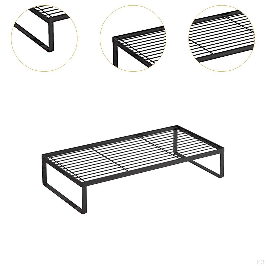 Soporte para Monitor de Ordenador Organizador de Escritorio Elevador Multifuncional para Portátil