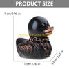 F26C Duckieville Duck Figure Rock Duck Statue to Bring Playfulness to Your Decors