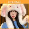 Cute Rabbit Eared Plush Hat With Moving Ears For Winter Warmth And Fall Fashion