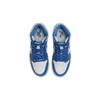 Air Jordan 1 Retro High OG GS True Blue Kinder-Sneaker Weiß Zementgrau FD1437-410