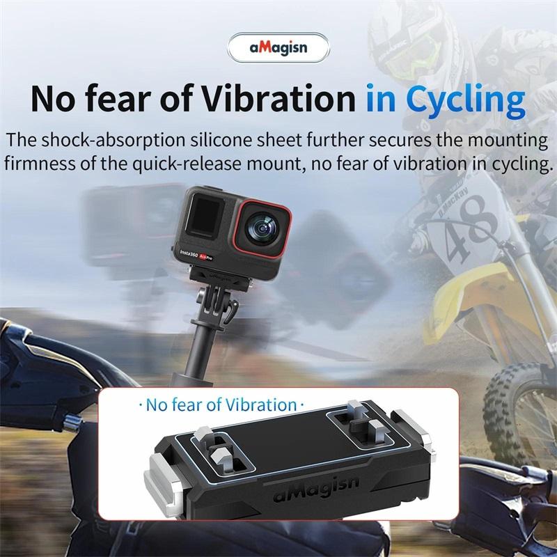 Insta360 AcePro/2/Ace Magnetic Quick Release Mount - Portable, Durable Plastic Bracket for Tripod & Selfie Stick Accessories