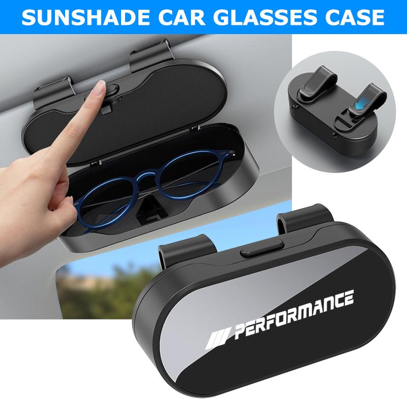 DKXA1 Car Glasses Box Portable Sunglasses Holder Eyeglass Case Sun Visor For BMW M M3 X5 X1 X3 E46 E90 E39 F10 F20 F30 G20 E36 E34