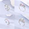 925 Silver Beautiful Stars and Moon Shining Sun Geometry Infinite Combination Ring Boutique Matching Gifts