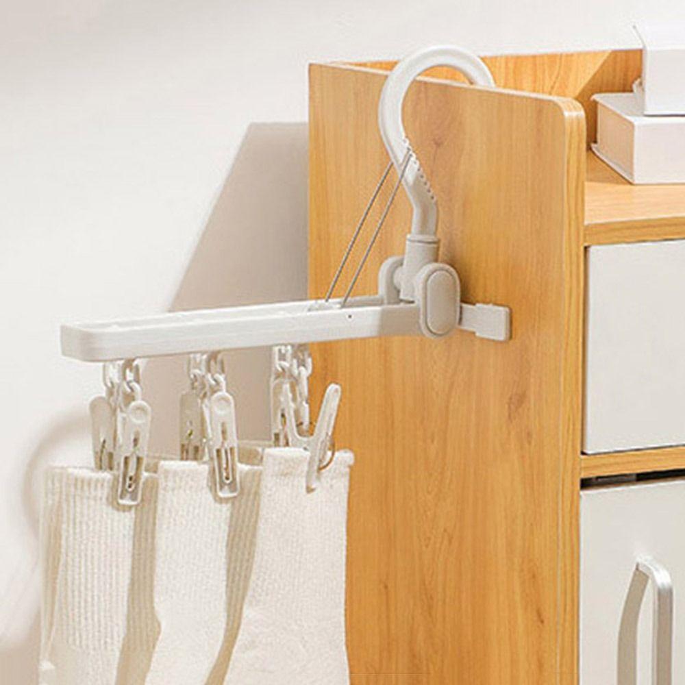 

Настенная складная вешалка для одежды с 6 отверстиями, органайзер для хранения одежды, сушилка для одежды, ванная комната