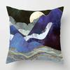 Nordic Mountain Moon Metal Painting Pillowcase Living Room Sofa Decoration Cushion Cover Home Decoration Cushion Cover