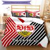 3pcs Custom Name VfB Stuttgart Bedding Set Duvet Cover Closure Includes 1 Duvet Cover & 2 Pillowcases for All Seasons Bedroom Decor