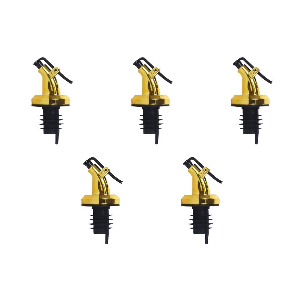 1-5PCS Oil Bottle Stopper Cap Oil Bottle Stopper Lock Plug Seal Leak-proof Nozzle Sprayer Liquor Dispenser Wine Pourer Gadgets