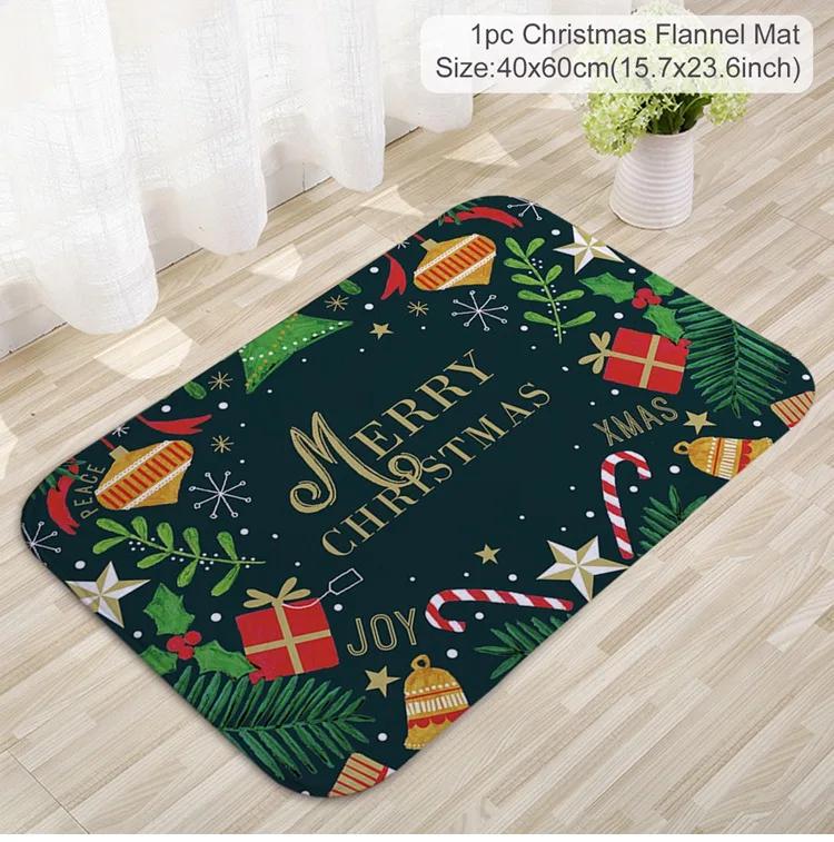 Christmas Door Mat Santa Claus Outdoor Carpet Merry Christmas Decorations for Home  Navidad Xmas Ornament New Year 2025