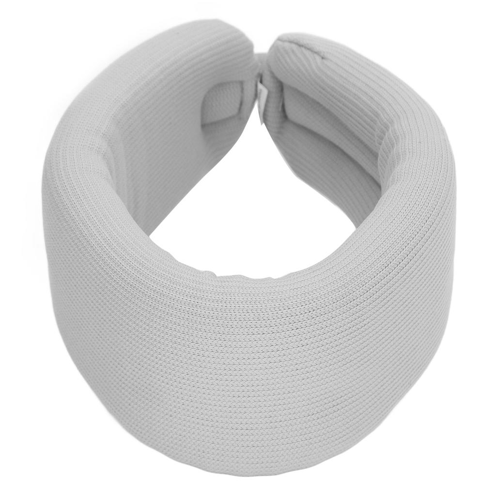 Neck Brace Grey Nylon High Elastic Sponge Chin Curvature Design Neck Support Pad for Home M