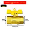 Brass Y-Type Gas Hose Three-Way Valve Connector with 4-Point Ventilation Ball Valve Switch.