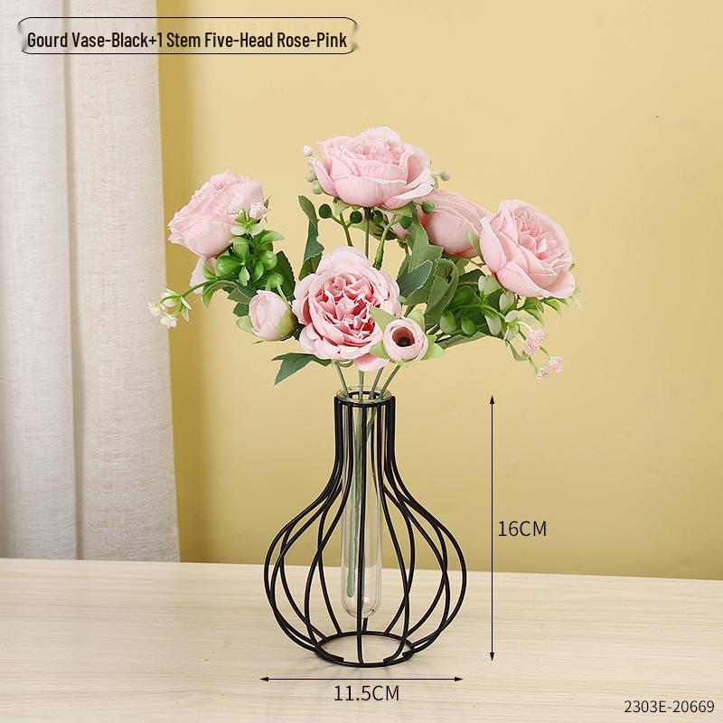 Minimalist Transparent Glass Vase for Creative Flower Arrangements In Living or Dining Rooms