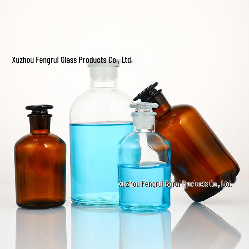 Frosted Glass Reagent Bottle - Wide-Mouth, Narrow-Mouth, or Light-Proof Options