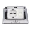 Popup Floor Electrical Outlet Box Professional Recessed Hidden Socket European Style Popup Cover