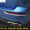 För VOLVO XC60 2018 - 2024 Bil Bakre Stötfångare Dimljus Lampa Ögonbryn List Dekoration Skydd Trim ABS Krom Tillbehör Exteriör
