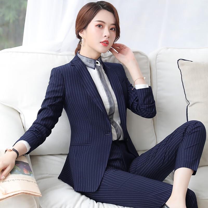 Women's Long-Sleeved Business Suit Set