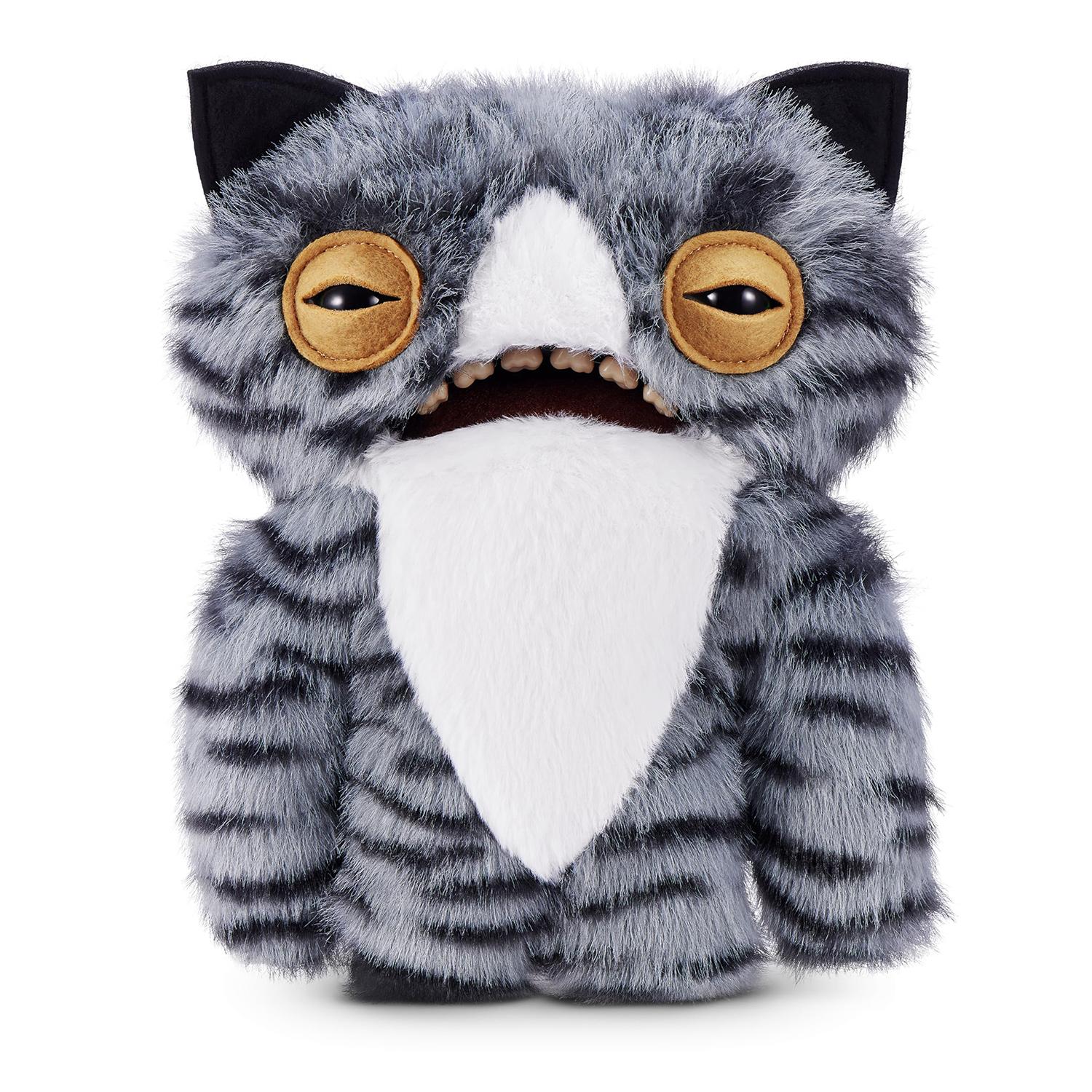 Fuggler Chats de Ruelle Peluche 23 cm par ZURU - Animal en Peluche Monstre Drôle et Moche avec des Dents Humaines