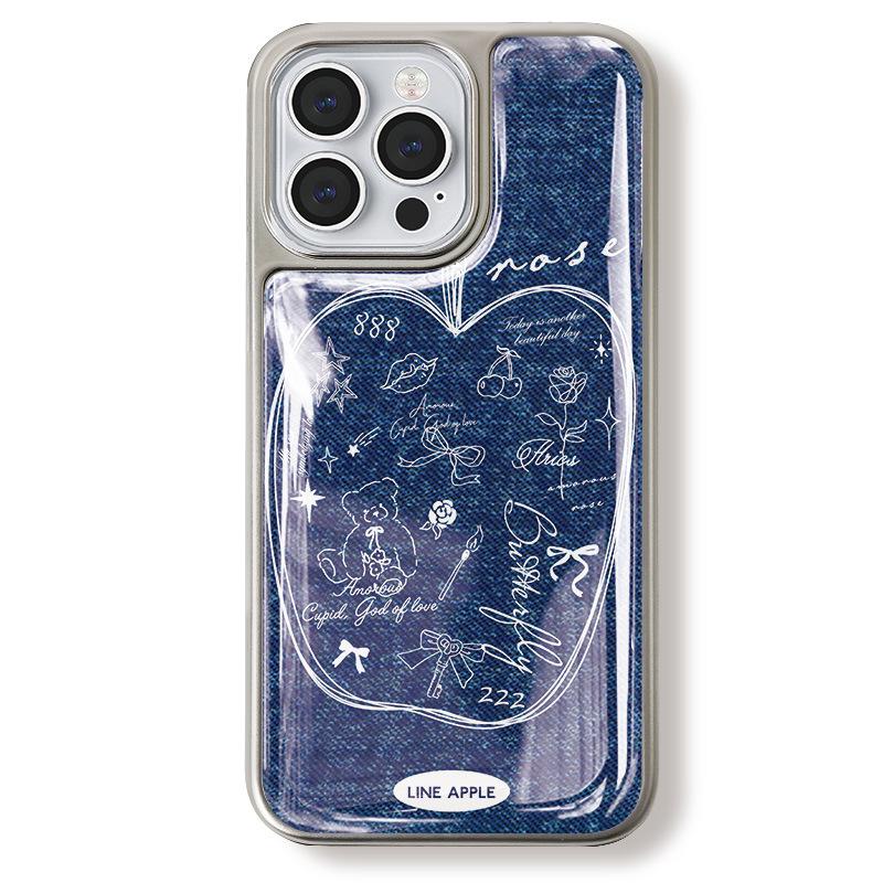 

Zhitai Гальванизированный серебристый чехол с капельным клеем для iPhone 12/13/14/15, Huawei P70 iPhone 14 PRO MAX