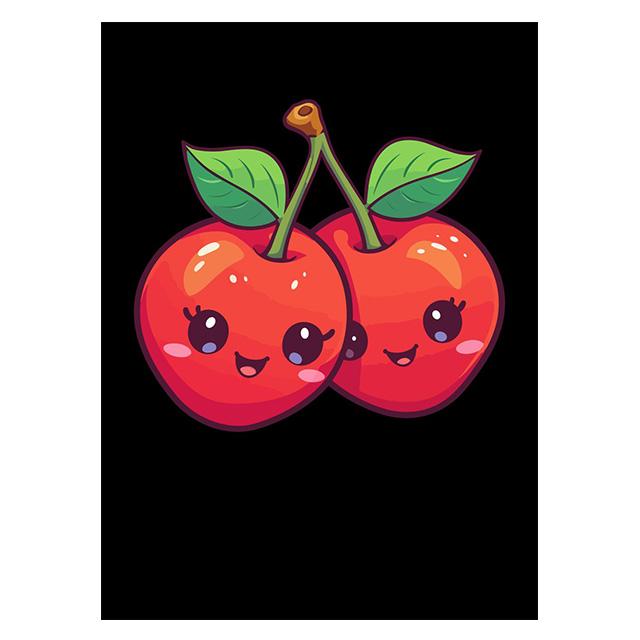 Cartoon Cute Smiling Fruits Posters Canvas Painting Modern Wall Art Pictures For Living Room Bedroom Dining Room Home Decoration