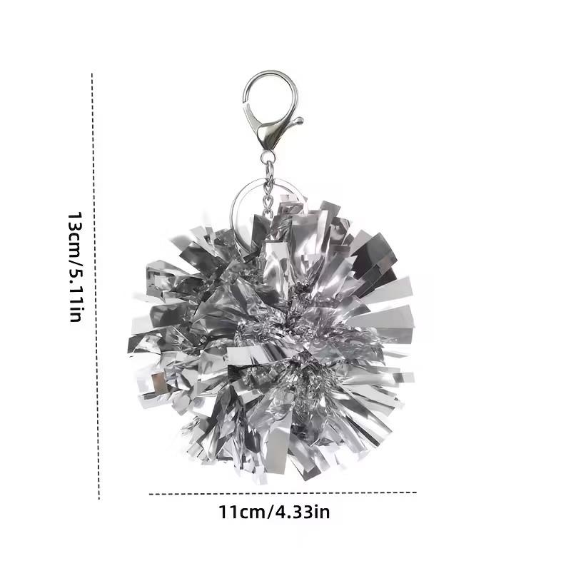 Kolorowe breloczki pomponowe cheerleaderskie Cheerleading Breloczek Zawieszka Folia Torba Wisiorek Uroczystość Upominki Akcesoria do tańca