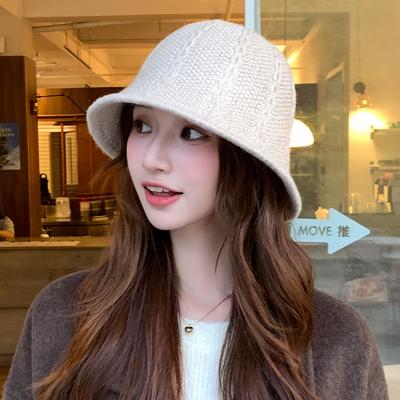 Korean Knitted Fisherman Hat for Women In Autumn and Winter  Versatile Basin Hat with Big Head Circumference and Small Face  Warm Bucket Hat for Men