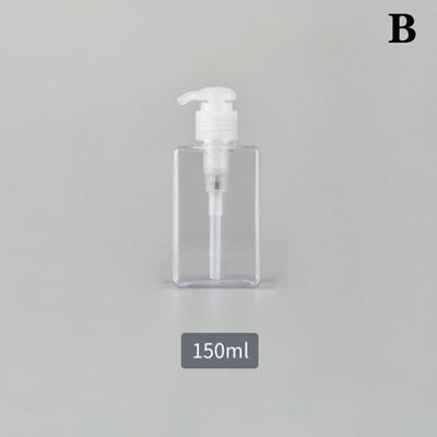 Refillable Square Shampoo Shower Gel Empty Bottles With Pump Shampoo Conditioner Body Wash Dispenser For Hotel Bathroom